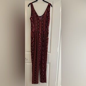 New Long Floral Patterned Jumpsuit